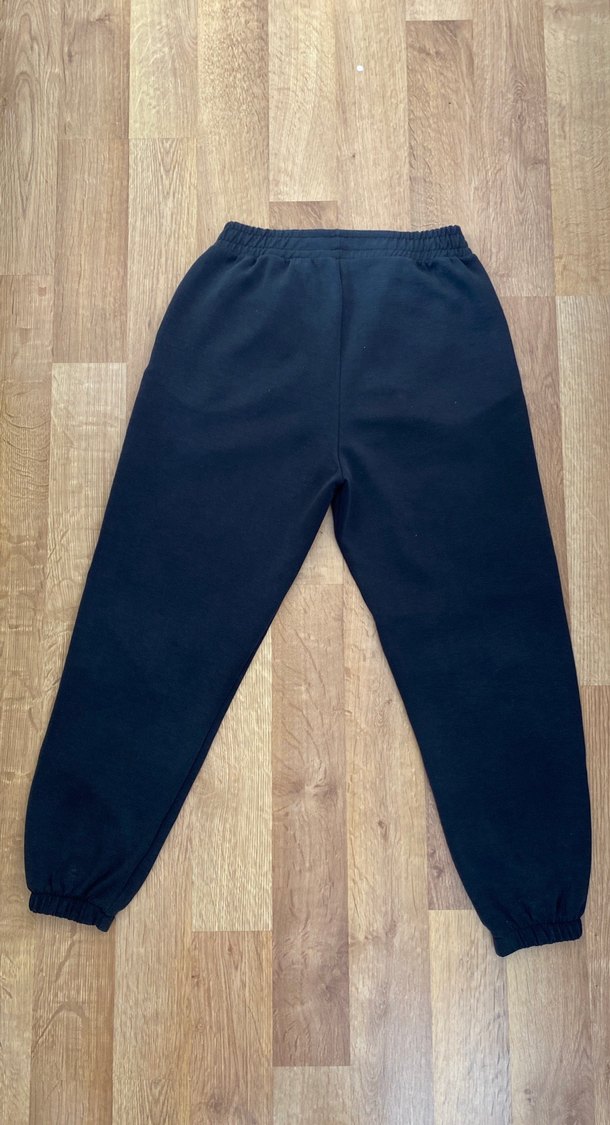 Siyah Kadın Rahat Kesim Eşofman Altı - Görsel 4