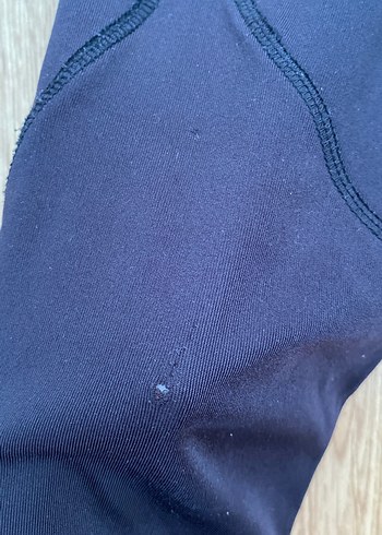 Siyah Kadın Spor Tayt Velcro Detaylı - Görsel 2