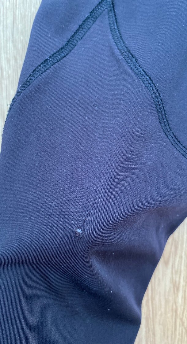 Siyah Kadın Spor Tayt Velcro Detaylı - Görsel 2