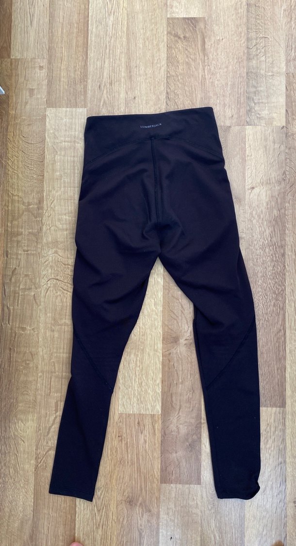 Siyah Kadın Spor Tayt Velcro Detaylı - Görsel 5