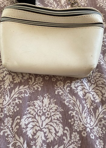 Beyaz Deri Bel Çantası - Görsel 2