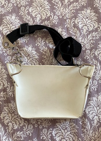 Beyaz Deri Bel Çantası - Görsel 3