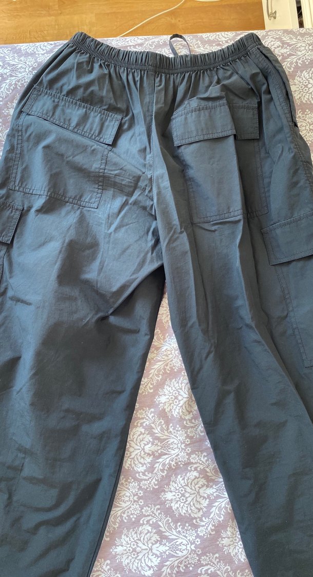 Siyah Paraşüt Pantolon - Görsel 3