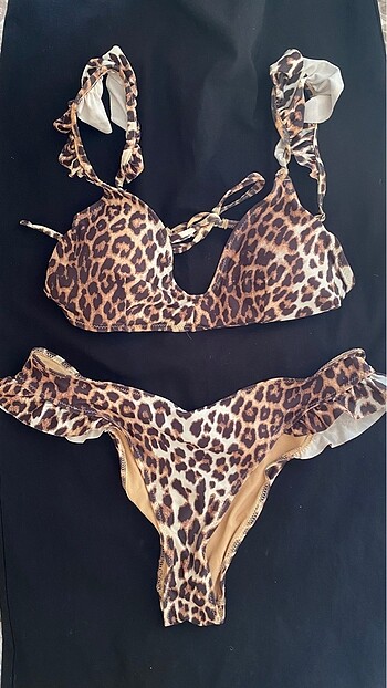 Leopar bikini takım