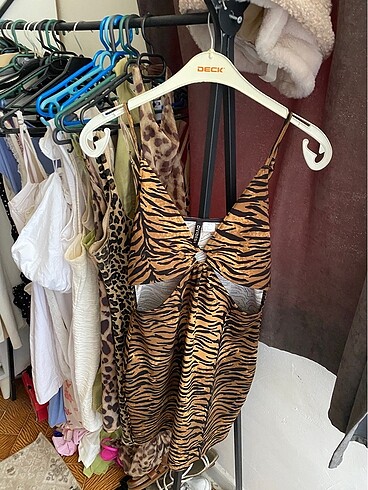 Zebra desen elbise
