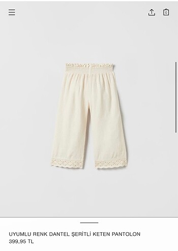 5 Yaş Beden Zara yeni sezon keten takım