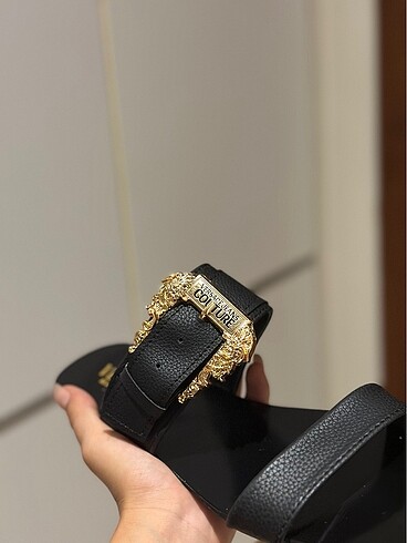 39 Beden siyah Renk Versace terlik