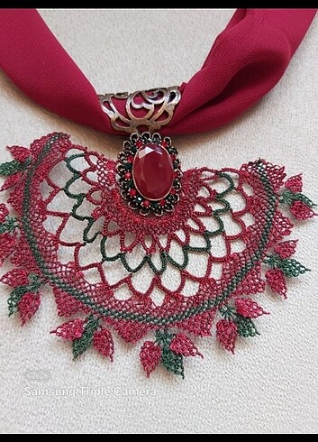 İğne oyası kolye