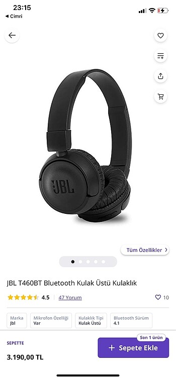 Jbl Bluetooth kulaklık