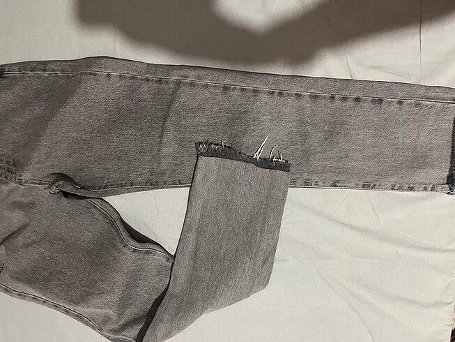 38 Beden gri Renk Twist jean