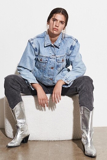 m Beden mavi Renk Wrangler jean ceket