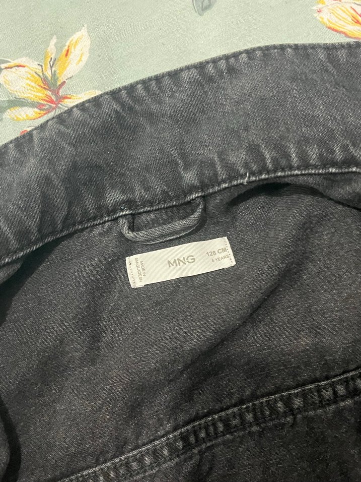 Mango çocuk kot ceket - Görsel 4