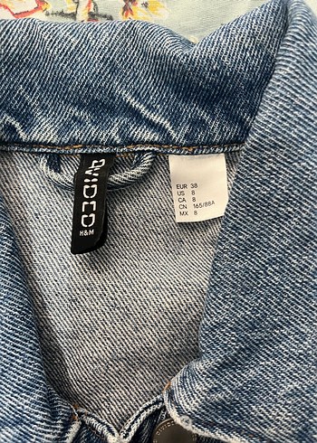 Düğmeli Mavi Kadın Denim Ceket - Görsel 4