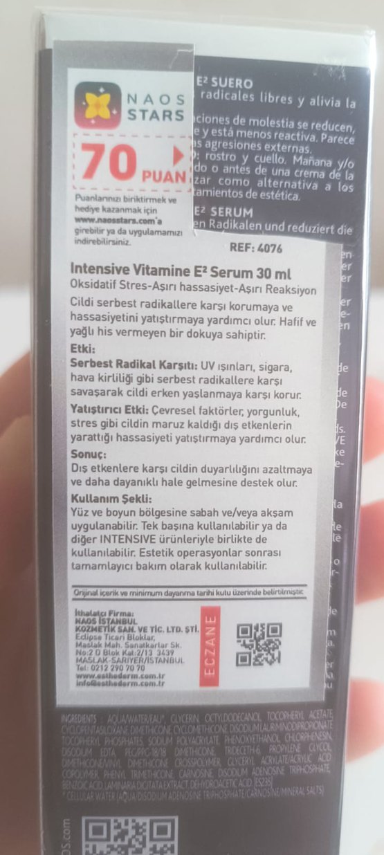 Esthederm Intensive Vitamin E² Serum 30ml - Görsel 4