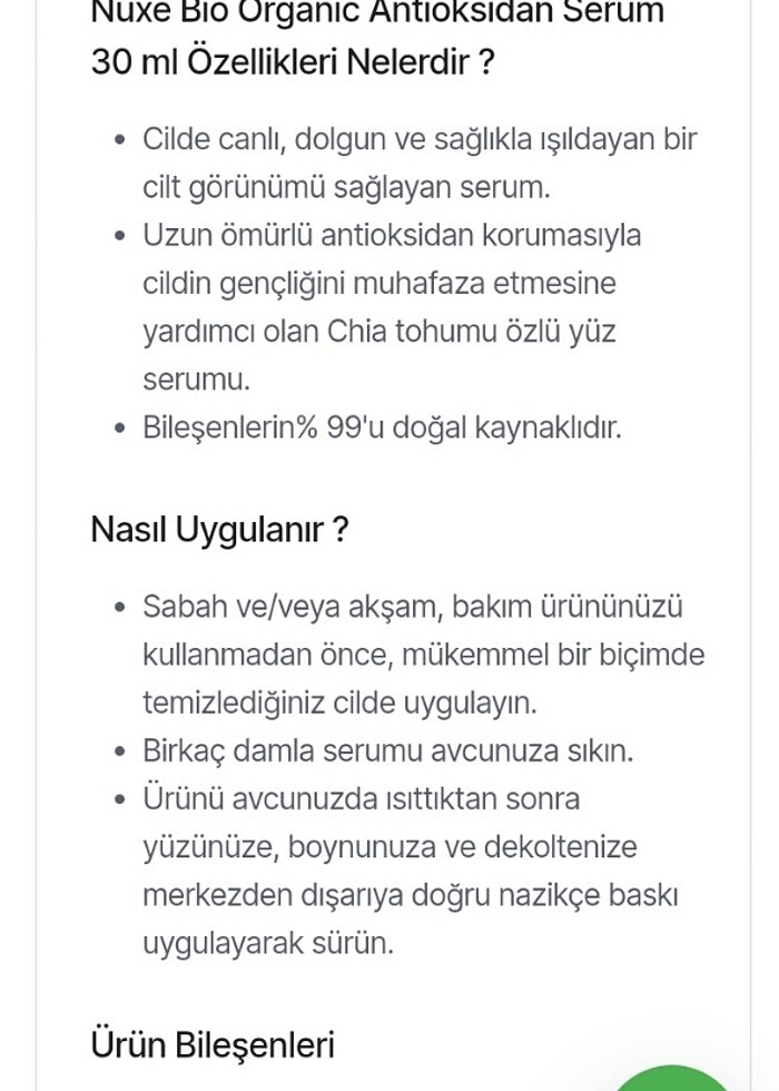 Nuxe antioksidan serum - Görsel 2