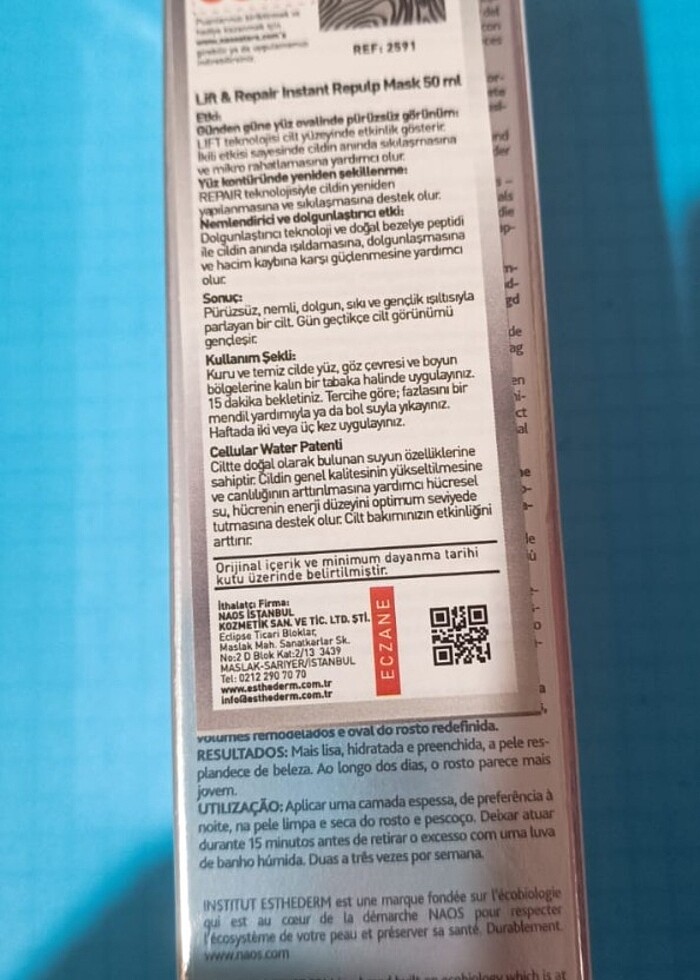 İnstitut esthederm maske - Görsel 5