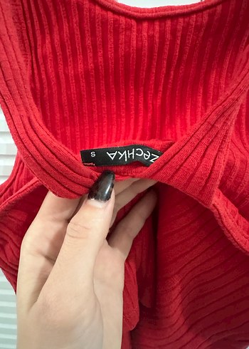 Kırmızı Fitilli Kadın büstiyer - Görsel 3