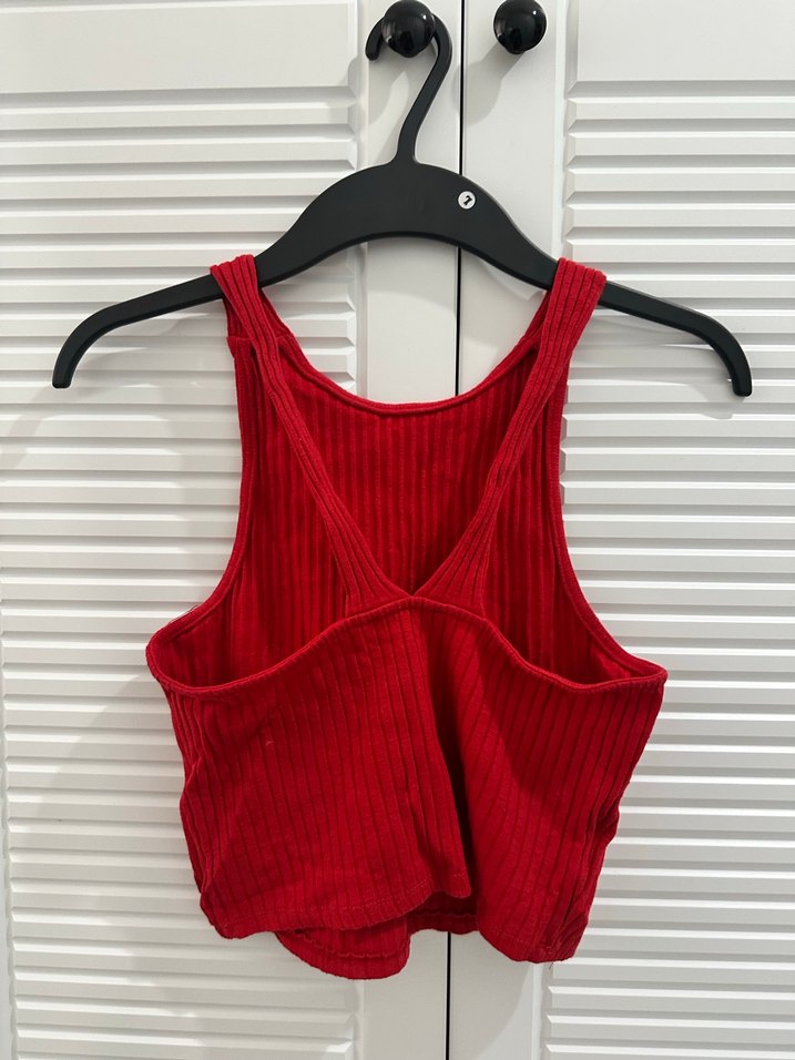 Kırmızı Fitilli Kadın büstiyer - Görsel 2