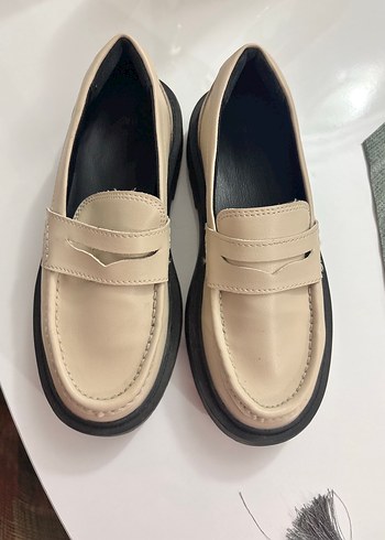 Bej Platform Topuklu KLoafer - Görsel 3