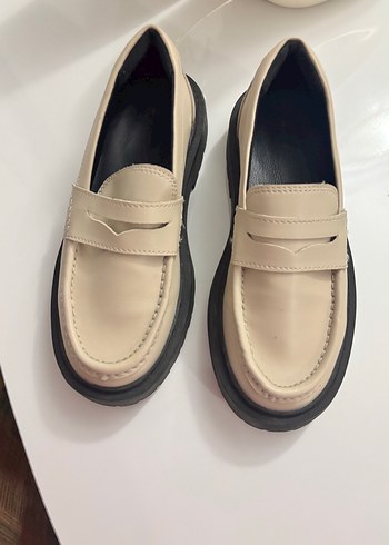 Bej Platform Topuklu KLoafer - Görsel 2