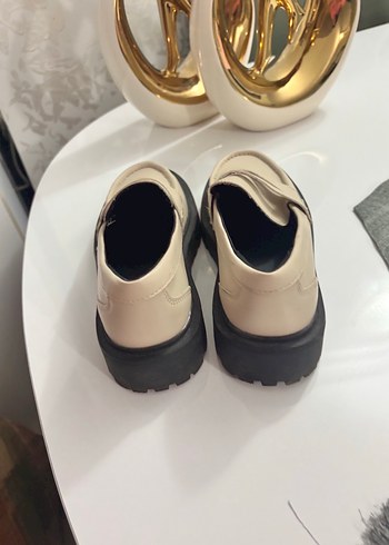 Bej Platform Topuklu KLoafer - Görsel 6