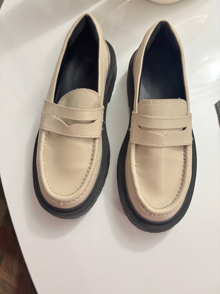 Bej Platform Topuklu KLoafer - Görsel 2