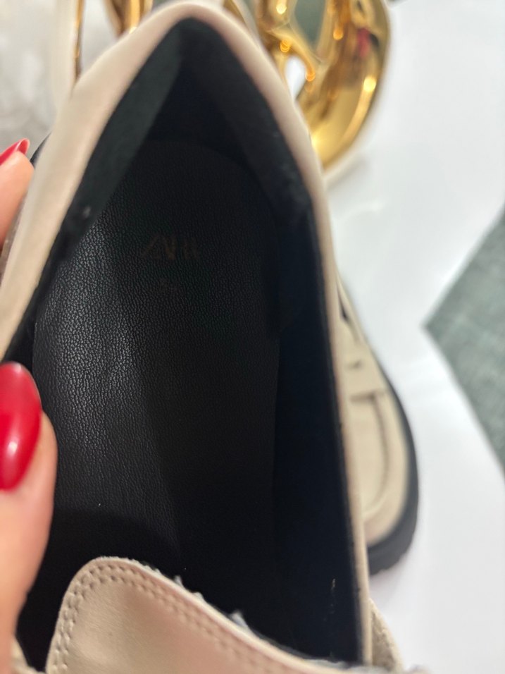 Bej Platform Topuklu KLoafer - Görsel 4