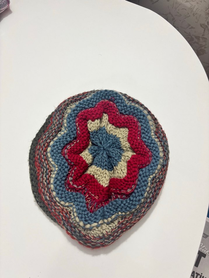 Renkli Örgü Bohem Kadın Bere - Görsel 5