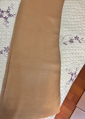 Bej Kadın triko Pantolon, Dökümlü, Rahat Kesim - Görsel 7