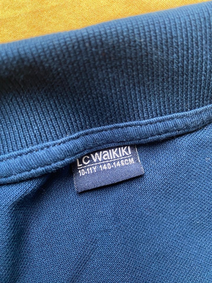 Mavi Kısa Kollu Erkek Polo Tişört - Görsel 2