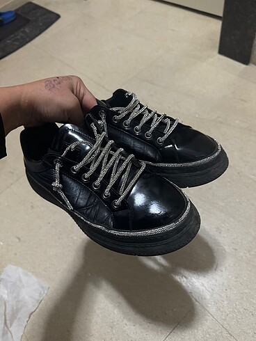 38 Beden siyah Renk Spor ayakkabı