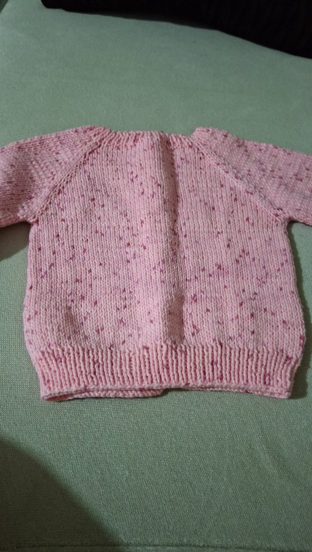 Kız Çocuk Pembe Örgü Hırka - Görsel 3