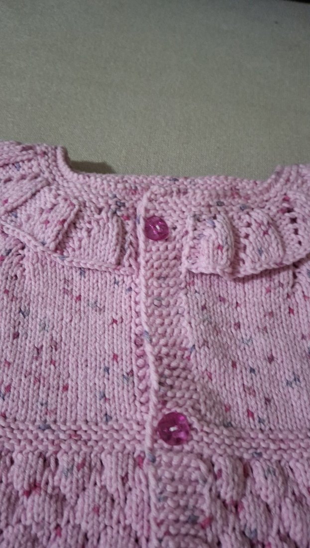 Pembe Bohem Örgü Kız Yeleği - Görsel 3