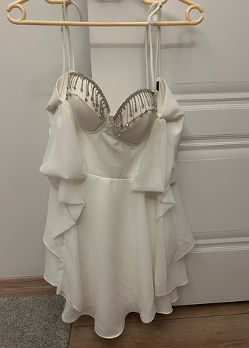 Zeynep Tosun Bridal Beyaz Elbise - Görsel 6