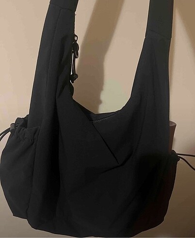 Pull and Bear Paraşüt shopper siyah çanta