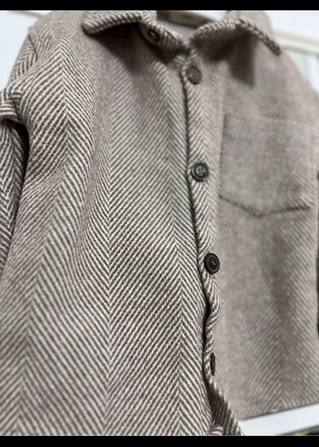 Erkek Çocuk Düğmeli Kahverengi ceket - Görsel 2