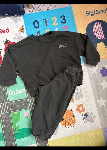 Zata Erkek Çocuk Haki Rahat Kesim Eşofman Takımı - Görsel 2