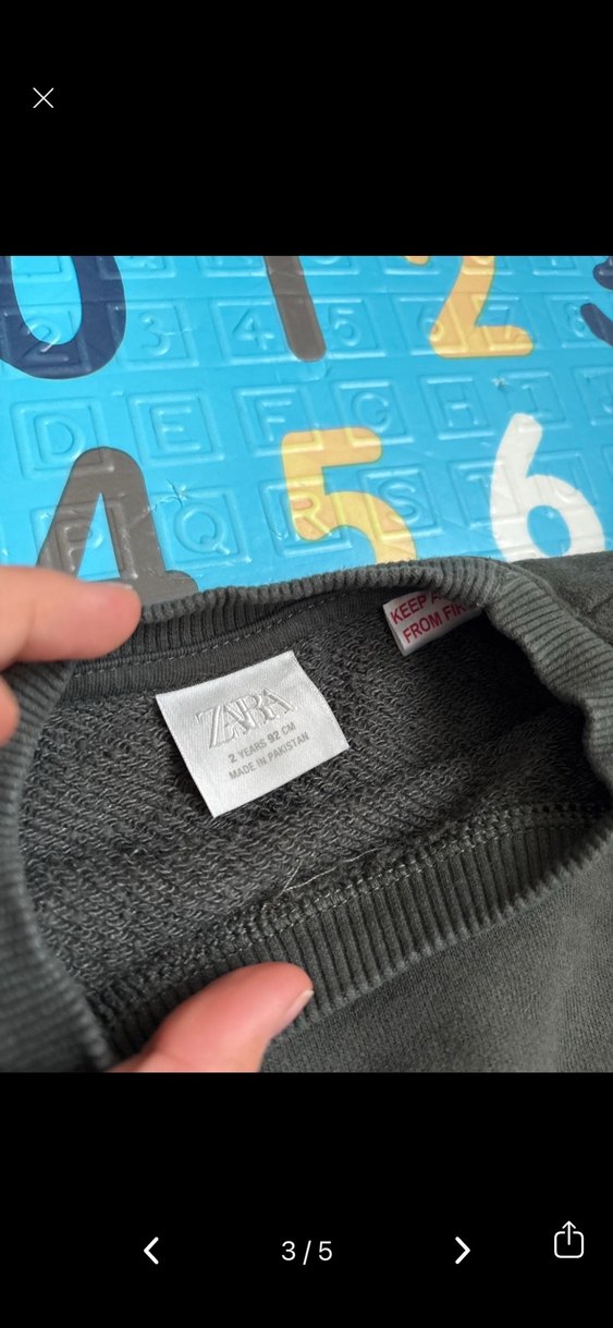 Zata Erkek Çocuk Haki Rahat Kesim Eşofman Takımı - Görsel 3