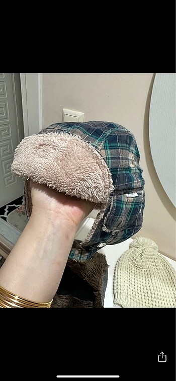 Çocuk toplu kışlık şapka - Görsel 5