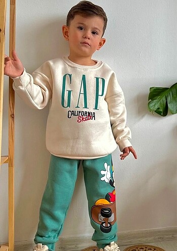 4 Yaş Beden yeşil Renk GAP 2?li takım