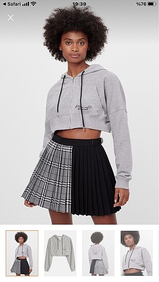 Bershka crop sweatshirt