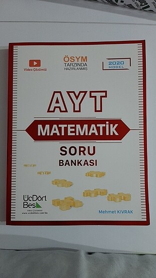 345 ÜçDörtBeş - AYT Matematik Çözümlü Soru Bankası 