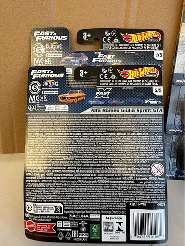 Hot Wheels Fast and Furious Serisi