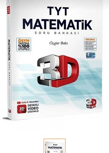 TYT AYT Matematik Soru Bankası 3D Video Çözümlü