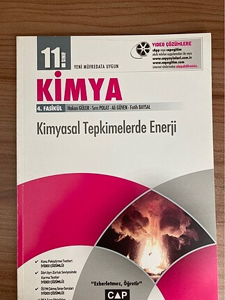 Çap fasikül kimya enerji