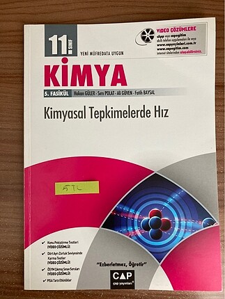 Çap kimya fasikülü hız