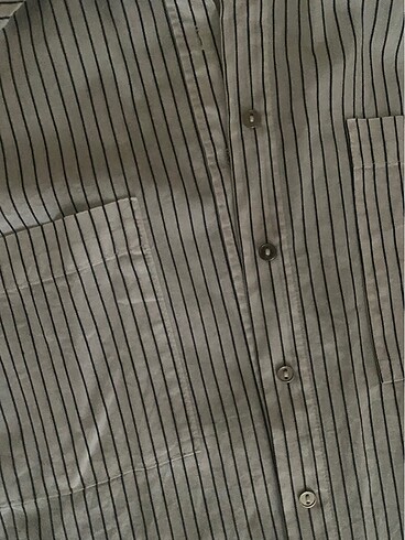 Koton Koton marka çizgili uzun tunik gömlek