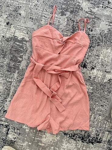 Bershka Askılı şort tulum