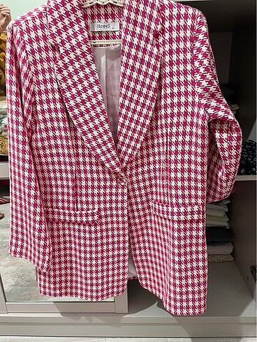 Tüvit ceket pembe 42 beden