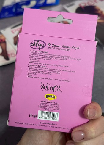 Eklips El Yapımı Ultra Hafif Takma Kirpik Seti 3'lü - Görsel 2